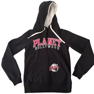 super cute black and pink planet hollywood hoodie, orlando florida